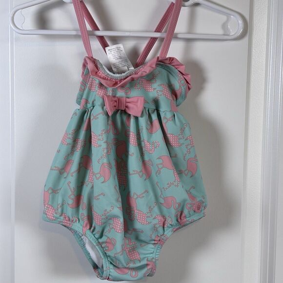 3 Baby Girl Swimsuits Bathing Suits - Infant Size 6-9 Months - Picture 8 of 15